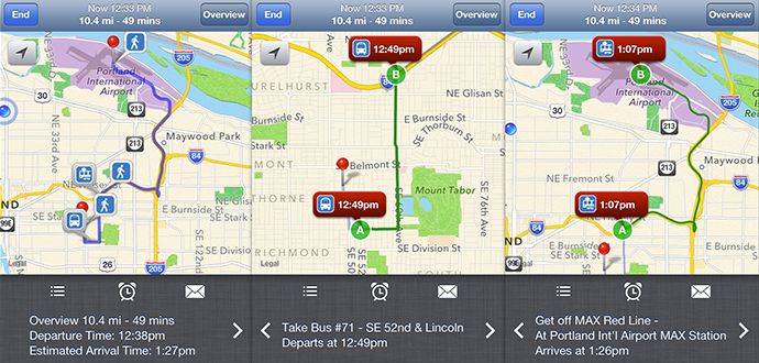 Google Transit Toplu Taşıma Uygulaması