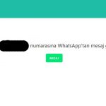 Kişiyi kaydetmeden WhatsApp sohbet mesajı nasıl gönderilir?