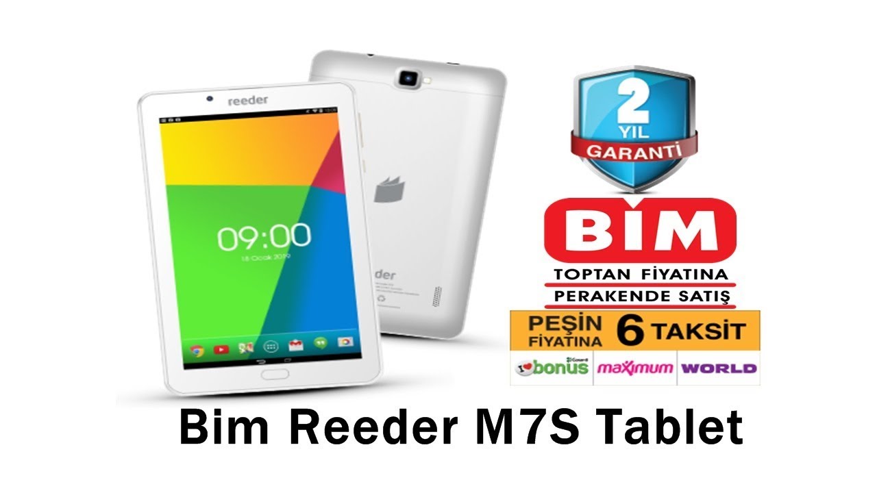Bim’de Reeder M7S Tablet Fırsatı